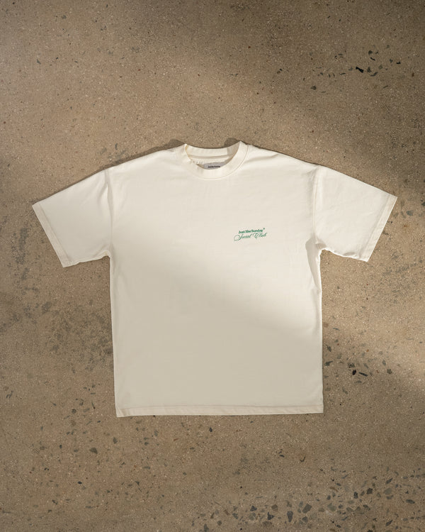 Social Club Off-white & Green T-shirt