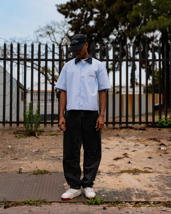 Sunday Best Pinstripe Shirt – Light Blue