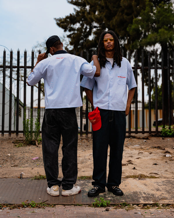 Sunday Best Pinstripe Shirt – Light Blue