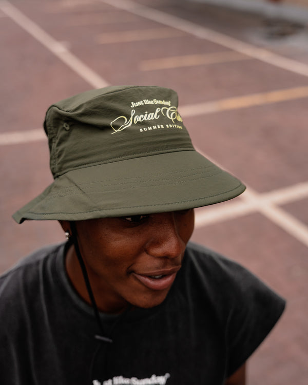 Social Club Performance Bucket Hat – Olive