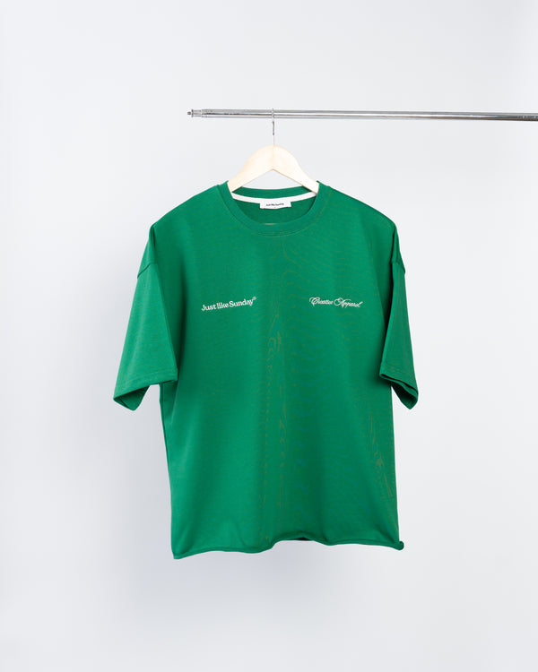 French Terry Summer Tee – Jade Green