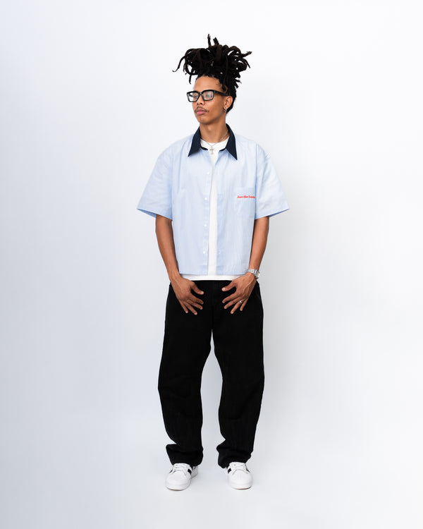 Sunday Best Pinstripe Shirt – Light Blue