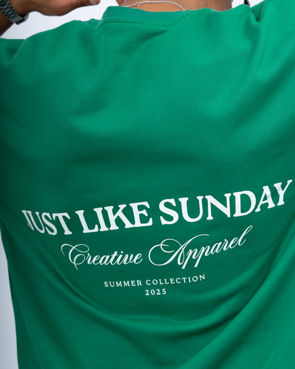 French Terry Summer Tee – Jade Green