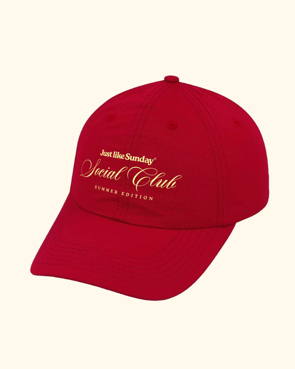 Social Club Summer Cap – Red
