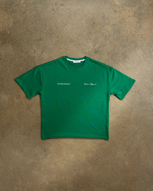 French Terry Summer Tee – Jade Green