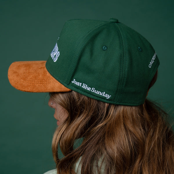Dreamers Baseball Cap - Green and Brown