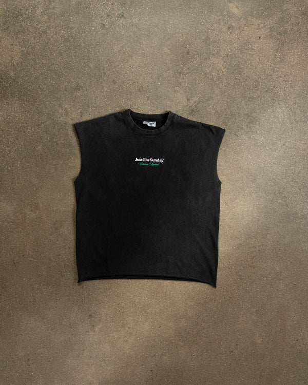 Acid Wash Vest – Charcoal Grey